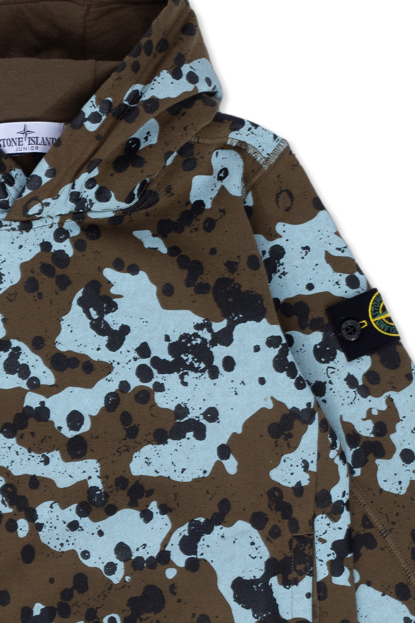 Stone island camouflage on sale hoodie